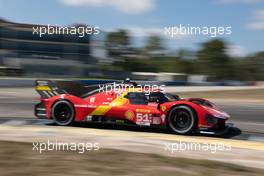 James Calado (GBR) / Alessandro Pier Guidi (ITA) / Antonio Giovinazzi (ITA) #51 AF Corse Ferrari 499P. 11.03.2023. FIA World Endurance Championship, Prologue, Sebring, Florida, USA.