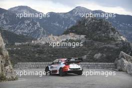 17, Sebastien Ogier, Vicent Landias, Toyota GR Yaris Rally1 HYBRID.  19-22.01.2023. FIA World Rally Championship, Rd 1, Rally Monte Carlo, Monaco, Monte-Carlo.