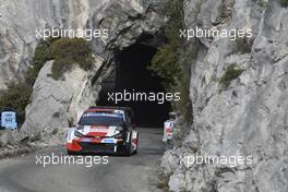 333, Elfyn Evans, Scott Martin, Toyota GR Yaris Rally1 HYBRID. 19-22.01.2023. FIA World Rally Championship, Rd 1, Rally Monte Carlo, Monaco, Monte-Carlo.