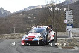 669, Kalle Rovanpera, Jonne Halttunen, Toyota Gazoo Rcing WRT, Toyota GR Yaris Rally1 HYBRID.  19-22.01.2023. FIA World Rally Championship, Rd 1, Rally Monte Carlo, Monaco, Monte-Carlo.