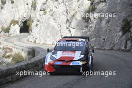 69, Kalle Rovanpera, Jonne Halttunen, Toyota GR Yaris Rally1 HYBRID.  19-22.01.2023. FIA World Rally Championship, Rd 1, Rally Monte Carlo, Monaco, Monte-Carlo.