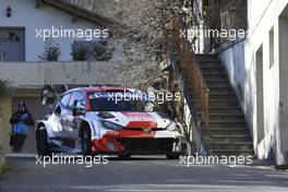 18, Takamoto Katsuta, Aaron Johnston, Toyota Gazoo Racing WRT, Toyota GR Yaris Rally1 HYBRID.  19-22.01.2023. FIA World Rally Championship, Rd 1, Rally Monte Carlo, Monaco, Monte-Carlo.