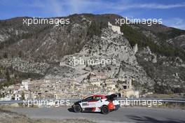 18, Takamoto Katsuta, Aaron Johnston, Toyota Gazoo Racing WRT, Toyota GR Yaris Rally1 HYBRID.  19-22.01.2023. FIA World Rally Championship, Rd 1, Rally Monte Carlo, Monaco, Monte-Carlo.