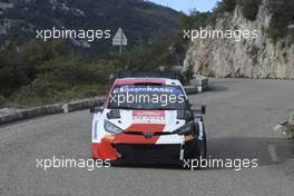 18, Takamoto Katsuta, Aaron Johnston, Toyota GR Yaris Rally1 HYBRID.  19-22.01.2023. FIA World Rally Championship, Rd 1, Rally Monte Carlo, Monaco, Monte-Carlo.