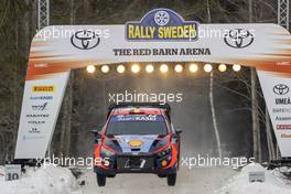 11, Thierry Neuville Martijn Wydaeghe, Hyundai Shell Mobis World Rally Team, Hyundai i20 N Rally1 HYBRID. 9-12.02.2023. FIA World Rally Championship, Rd 2, Rally Sweden, Uma, Sweden.