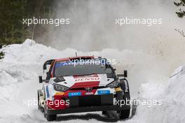 18, Takamoto Katsuta, Aaron Johnston, Toyota Gazoo Racing WRT, Toyota GR Yaris Rally1 HYBRID.  9-12.02.2023. FIA World Rally Championship, Rd 2, Rally Sweden, Uma, Sweden.