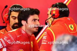 (L to R): Carlos Sainz Jr (ESP) Ferrari with Riccardo Adami (ITA) Ferrari Race Engineer. 22.03.2024. Formula 1 World Championship, Rd 3, Australian Grand Prix, Albert Park, Melbourne, Australia, Practice Day.