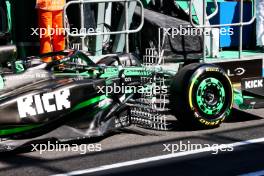 Valtteri Bottas (FIN) Sauber C44 with sensor equipment behind the front suspension. 22.03.2024. Formula 1 World Championship, Rd 3, Australian Grand Prix, Albert Park, Melbourne, Australia, Practice Day.