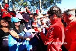 Charles Leclerc (MON) Ferrari with fans. 22.03.2024. Formula 1 World Championship, Rd 3, Australian Grand Prix, Albert Park, Melbourne, Australia, Practice Day.