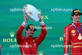 2nd place Charles Leclerc (MON) Ferrari. 24.03.2024. Formula 1 World Championship, Rd 3, Australian Grand Prix, Albert Park, Melbourne, Australia, Race Day.
