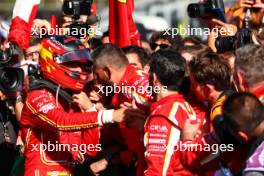 Race winner Carlos Sainz Jr (ESP) Ferrari celebrates in parc ferme. 24.03.2024. Formula 1 World Championship, Rd 3, Australian Grand Prix, Albert Park, Melbourne, Australia, Race Day.