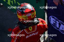 Carlos Sainz Jr (ESP) Ferrari in qualifying parc ferme. 23.03.2024. Formula 1 World Championship, Rd 3, Australian Grand Prix, Albert Park, Melbourne, Australia, Qualifying Day.