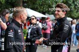 (L to R): Kevin Magnussen (DEN) Haas F1 Team with Jack Doohan (AUS) Alpine F1 Team Reserve Driver. 23.03.2024. Formula 1 World Championship, Rd 3, Australian Grand Prix, Albert Park, Melbourne, Australia, Qualifying Day.