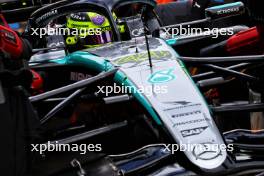 Lewis Hamilton (GBR) Mercedes AMG F1 W15 in the pits. 23.03.2024. Formula 1 World Championship, Rd 3, Australian Grand Prix, Albert Park, Melbourne, Australia, Qualifying Day.
