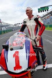 Mick Doohan (AUS) with a Honda motorbike. 23.03.2024. Formula 1 World Championship, Rd 3, Australian Grand Prix, Albert Park, Melbourne, Australia, Qualifying Day.