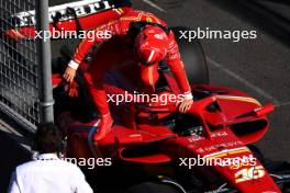 Charles Leclerc (MON) Ferrari SF-24 in parc ferme. 23.03.2024. Formula 1 World Championship, Rd 3, Australian Grand Prix, Albert Park, Melbourne, Australia, Qualifying Day.