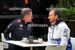 (L to R): Christian Horner (GBR) Red Bull Racing Team Principal with Peter Bayer (AUT) RB Chief Executive Officer. 24.03.2024. Formula 1 World Championship, Rd 3, Australian Grand Prix, Albert Park, Melbourne, Australia, Race Day.