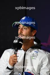 Daniel Ricciardo (AUS) RB in the FIA Press Conference. 21.03.2024. Formula 1 World Championship, Rd 3, Australian Grand Prix, Albert Park, Melbourne, Australia, Preparation Day.