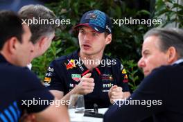 Max Verstappen (NLD) Red Bull Racing with Christian Horner (GBR) Red Bull Racing Team Principal; Pierre Wache (FRA) Red Bull Racing Technical Director; and Raymond Vermeulen (NLD) Driver Manager. 21.03.2024. Formula 1 World Championship, Rd 3, Australian Grand Prix, Albert Park, Melbourne, Australia, Preparation Day.