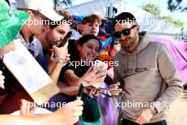 Esteban Ocon (FRA) Alpine F1 Team with fans. 21.03.2024. Formula 1 World Championship, Rd 3, Australian Grand Prix, Albert Park, Melbourne, Australia, Preparation Day.