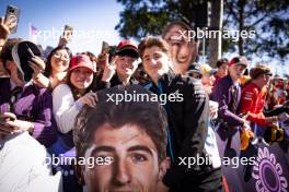 Jack Doohan (AUS) Alpine F1 Team Reserve Driver with fans. 21.03.2024. Formula 1 World Championship, Rd 3, Australian Grand Prix, Albert Park, Melbourne, Australia, Preparation Day.