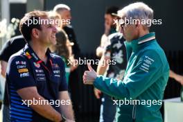 (L to R): Pierre Wache (FRA) Red Bull Racing Technical Director with Mike Krack (LUX) Aston Martin F1 Team, Team Principal. 21.03.2024. Formula 1 World Championship, Rd 3, Australian Grand Prix, Albert Park, Melbourne, Australia, Preparation Day.