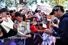 Daniel Ricciardo (AUS) RB with fans. 21.03.2024. Formula 1 World Championship, Rd 3, Australian Grand Prix, Albert Park, Melbourne, Australia, Preparation Day.
