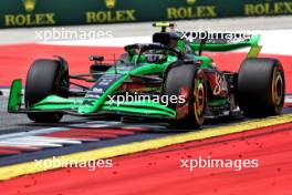Zhou Guanyu (CHN) Sauber C44. 28.06.2024. Formula 1 World Championship, Rd 11, Austrian Grand Prix, Spielberg, Austria, Sprint Qualifying Day.