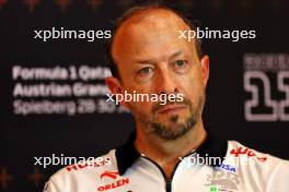 Peter Bayer (AUT) RB Chief Executive Officer in the FIA Press Conference. 28.06.2024. Formula 1 World Championship, Rd 11, Austrian Grand Prix, Spielberg, Austria, Sprint Qualifying Day.