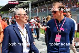 Stefano Domenicali (ITA) Formula One President and CEO (Left) on the grid. 30.06.2024. Formula 1 World Championship, Rd 11, Austrian Grand Prix, Spielberg, Austria, Race Day.