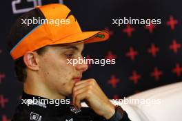 Oscar Piastri (AUS) McLaren in the post race FIA Press Conference. 30.06.2024. Formula 1 World Championship, Rd 11, Austrian Grand Prix, Spielberg, Austria, Race Day.