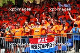 Circuit atmosphere - Max Verstappen (NLD) Red Bull Racing fans in the grandstand. 30.06.2024. Formula 1 World Championship, Rd 11, Austrian Grand Prix, Spielberg, Austria, Race Day.