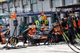 Lando Norris (GBR) McLaren MCL38 retired from the race after contact with Max Verstappen (NLD) Red Bull Racing RB20. 30.06.2024. Formula 1 World Championship, Rd 11, Austrian Grand Prix, Spielberg, Austria, Race Day.