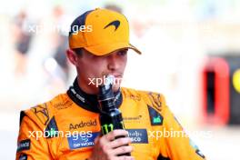 Lando Norris (GBR) McLaren in qualifying parc ferme. 29.06.2024. Formula 1 World Championship, Rd 11, Austrian Grand Prix, Spielberg, Austria, Sprint and Qualifying Day.