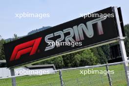F1 Sprint logo. 29.06.2024. Formula 1 World Championship, Rd 11, Austrian Grand Prix, Spielberg, Austria, Sprint and Qualifying Day.
