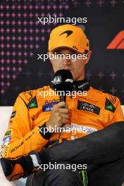 Lando Norris (GBR) McLaren, in the post qualifying FIA Press Conference. 29.06.2024. Formula 1 World Championship, Rd 11, Austrian Grand Prix, Spielberg, Austria, Sprint and Qualifying Day.