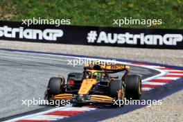 Lando Norris (GBR) McLaren MCL38. 29.06.2024. Formula 1 World Championship, Rd 11, Austrian Grand Prix, Spielberg, Austria, Sprint and Qualifying Day.