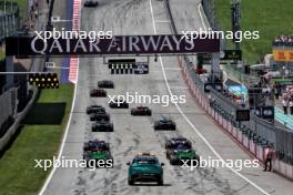 The grid on an extra formation lap before Sprint. 29.06.2024. Formula 1 World Championship, Rd 11, Austrian Grand Prix, Spielberg, Austria, Sprint and Qualifying Day.