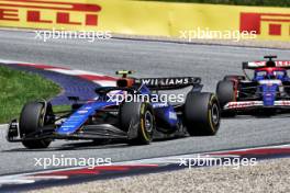 Logan Sargeant (USA) Williams Racing FW46. 29.06.2024. Formula 1 World Championship, Rd 11, Austrian Grand Prix, Spielberg, Austria, Sprint and Qualifying Day.