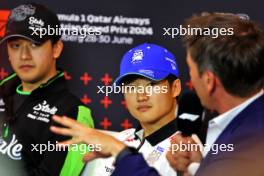 Yuki Tsunoda (JPN) RB in the FIA Press Conference. 27.06.2024. Formula 1 World Championship, Rd 11, Austrian Grand Prix, Spielberg, Austria, Preparation Day.