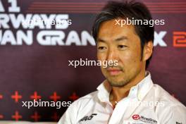 Ayao Komatsu (JPN) Haas F1 Team Principal in the FIA Press Conference. 13.09.2024. Formula 1 World Championship, Rd 17, Azerbaijan Grand Prix, Baku Street Circuit, Azerbaijan, Practice Day.