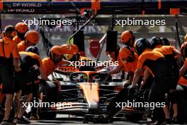 Oscar Piastri (AUS) McLaren MCL38 in the pits. 13.09.2024. Formula 1 World Championship, Rd 17, Azerbaijan Grand Prix, Baku Street Circuit, Azerbaijan, Practice Day.