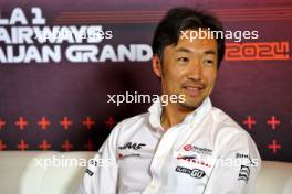 Ayao Komatsu (JPN) Haas F1 Team Principal in the FIA Press Conference. 13.09.2024. Formula 1 World Championship, Rd 17, Azerbaijan Grand Prix, Baku Street Circuit, Azerbaijan, Practice Day.