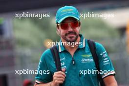 Fernando Alonso (ESP) Aston Martin F1 Team. 13.09.2024. Formula 1 World Championship, Rd 17, Azerbaijan Grand Prix, Baku Street Circuit, Azerbaijan, Practice Day.