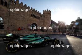 Lance Stroll (CDN) Aston Martin F1 Team AMR24. 13.09.2024. Formula 1 World Championship, Rd 17, Azerbaijan Grand Prix, Baku Street Circuit, Azerbaijan, Practice Day.