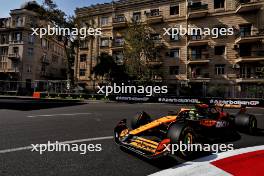 Lando Norris (GBR) McLaren MCL38. 13.09.2024. Formula 1 World Championship, Rd 17, Azerbaijan Grand Prix, Baku Street Circuit, Azerbaijan, Practice Day.