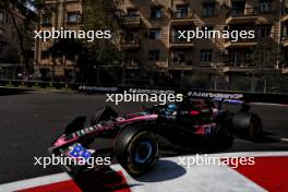 Pierre Gasly (FRA) Alpine F1 Team A524. 13.09.2024. Formula 1 World Championship, Rd 17, Azerbaijan Grand Prix, Baku Street Circuit, Azerbaijan, Practice Day.