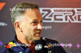 Christian Horner (GBR) Red Bull Racing Team Principal in the FIA Press Conference. 13.09.2024. Formula 1 World Championship, Rd 17, Azerbaijan Grand Prix, Baku Street Circuit, Azerbaijan, Practice Day.