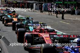 Carlos Sainz Jr (ESP) Ferrari SF-24 in the pits. 13.09.2024. Formula 1 World Championship, Rd 17, Azerbaijan Grand Prix, Baku Street Circuit, Azerbaijan, Practice Day.