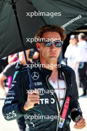 George Russell (GBR) Mercedes AMG F1 on the grid. 15.09.2024. Formula 1 World Championship, Rd 17, Azerbaijan Grand Prix, Baku Street Circuit, Azerbaijan, Race Day.